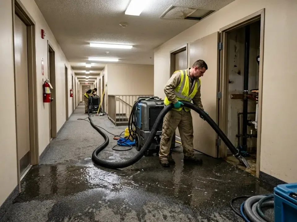 multi-unit-apartment-hallway-f-005 — frequently asked questions, Emergency Burst Pipe Water Extraction & Removal in Marked T…